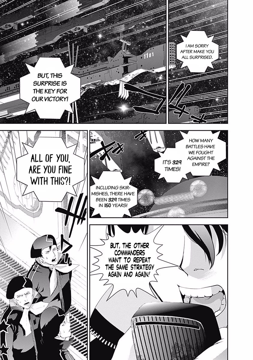 Ginga Eiyuu Densetsu (FUJISAKI Ryu) Chapter 35 page 15 - Chapter 35: Vice Admiral Reinhard von Müsel - The Third Battle of Tiamat; Outbreak of War