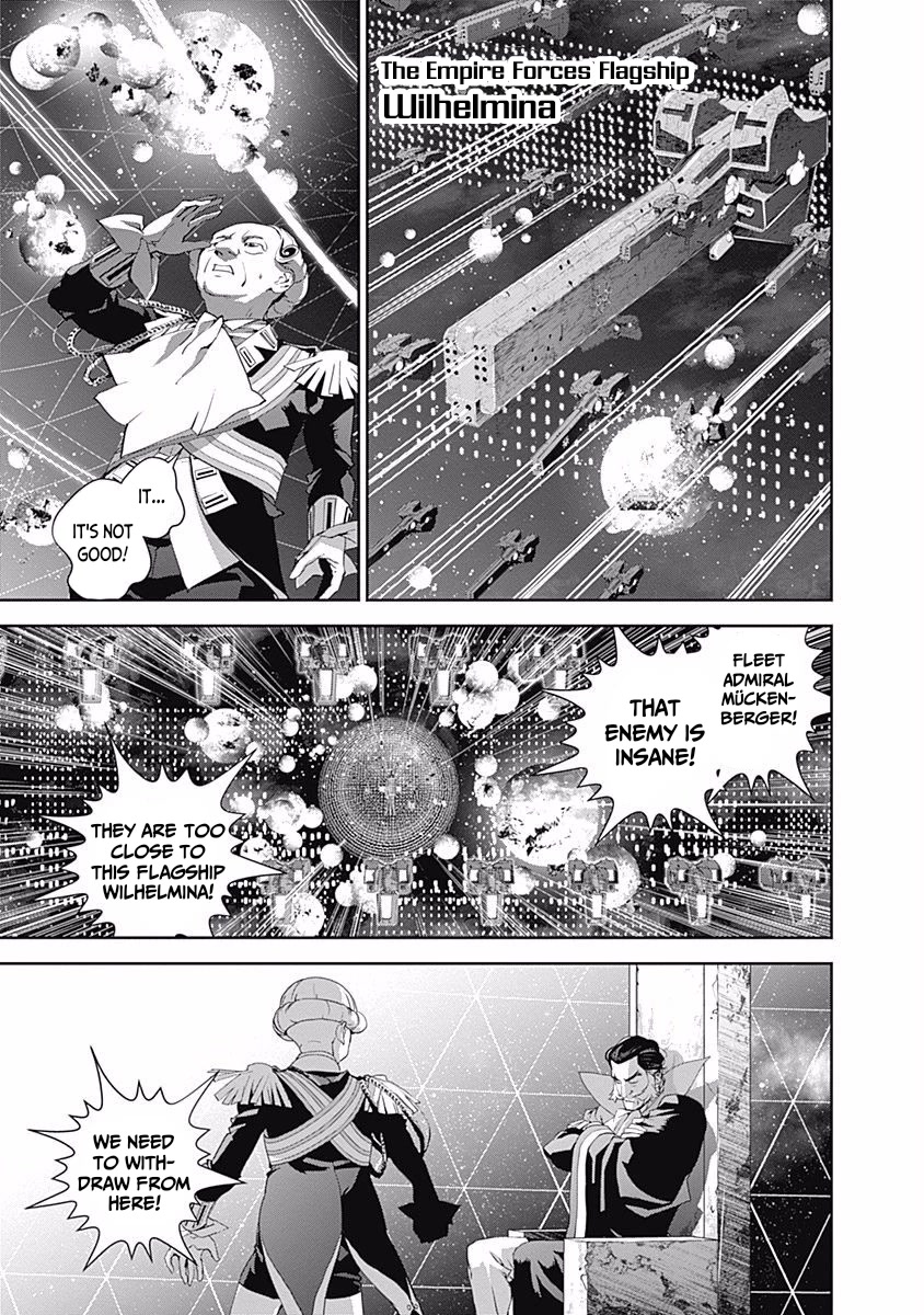Ginga Eiyuu Densetsu (FUJISAKI Ryu) Chapter 36 page 14 - Chapter 36: Vice Admiral Reinhard von Müsel - The Third Battle of Tiamat; Holland's Reckless Act