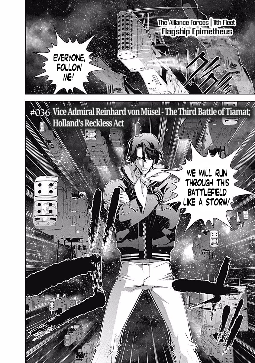 Ginga Eiyuu Densetsu (FUJISAKI Ryu) Chapter 36 page 5 - Chapter 36: Vice Admiral Reinhard von Müsel - The Third Battle of Tiamat; Holland's Reckless Act