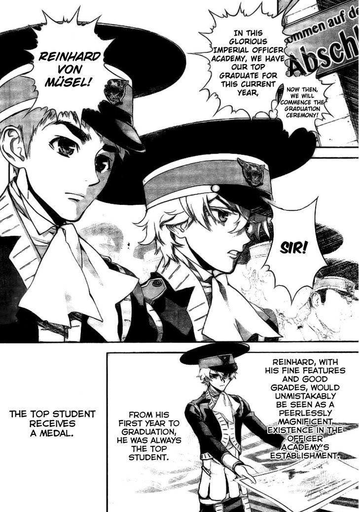 Ginga Eiyuu Densetsu (FUJISAKI Ryu) Chapter 4 page 11 - Chapter 4 : Yang Wen-li Makes an Appearance: Reinhard von Müsel Graduates From ...