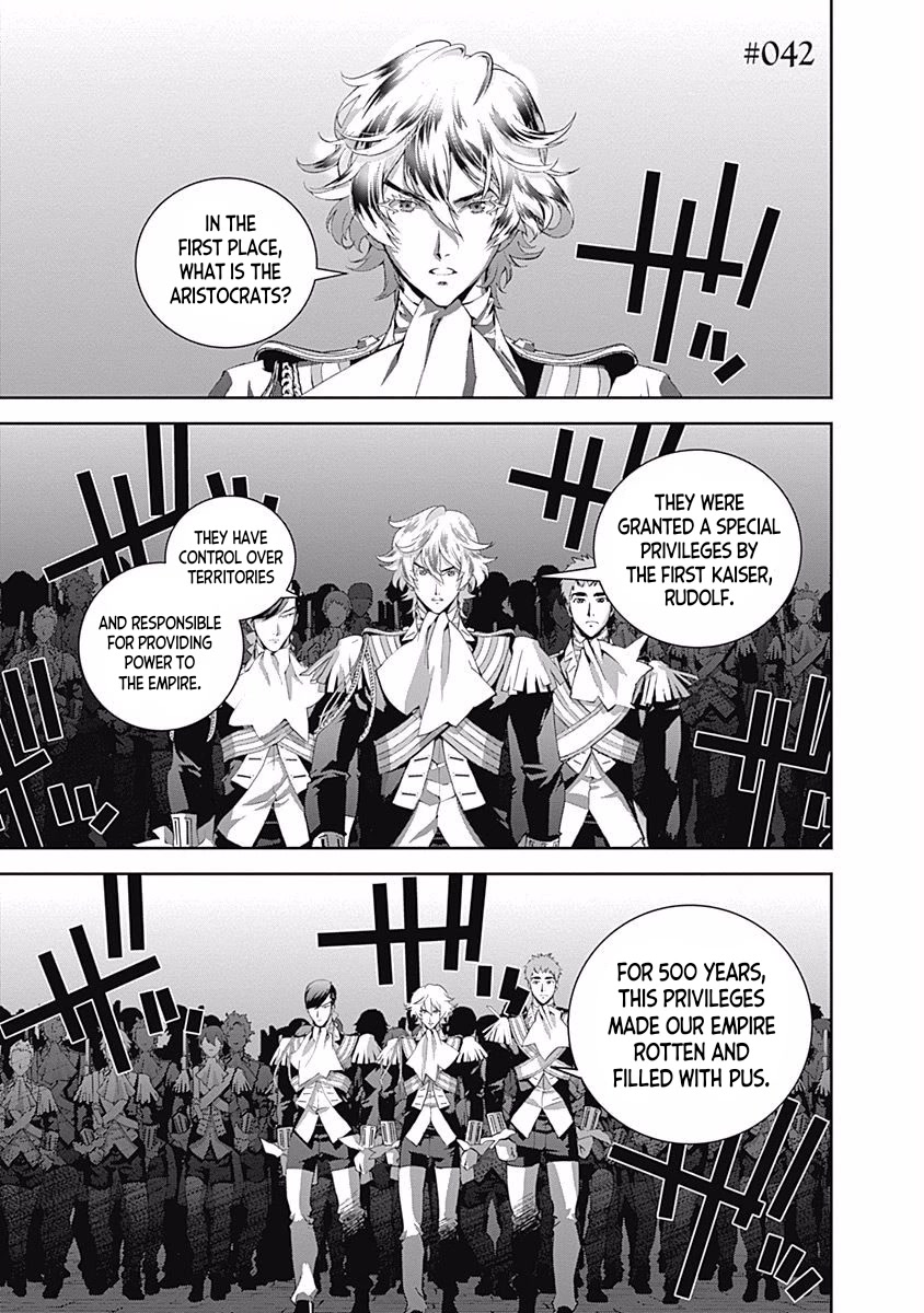 Ginga Eiyuu Densetsu (FUJISAKI Ryu) Chapter 42 page 2 - Chapter 42: Admiral Reinhard von Müsel - Capital Planet Odin; Duke Braunschweig