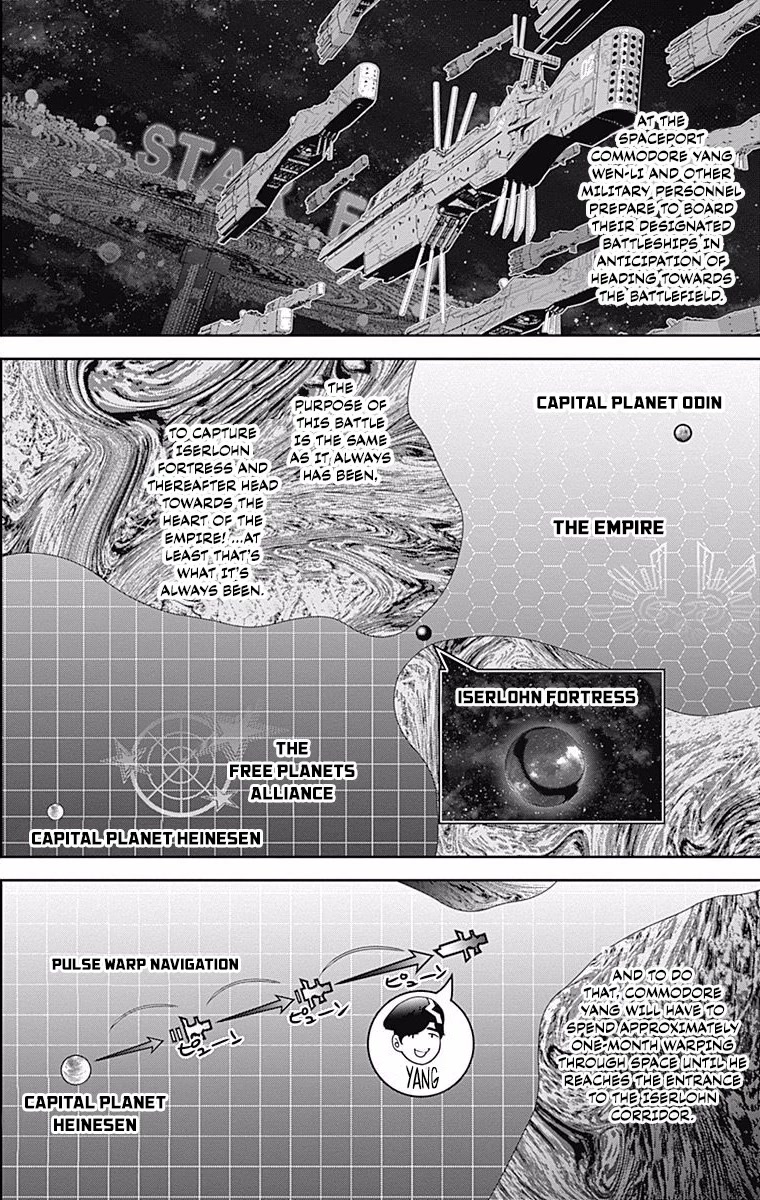 Ginga Eiyuu Densetsu (FUJISAKI Ryu) Chapter 45 page 5 - Chapter 45: Commodore Yang Wen-li – The Fourth Battle of the Tiamat System: The Battle for Planet Legnica (Part 1)
