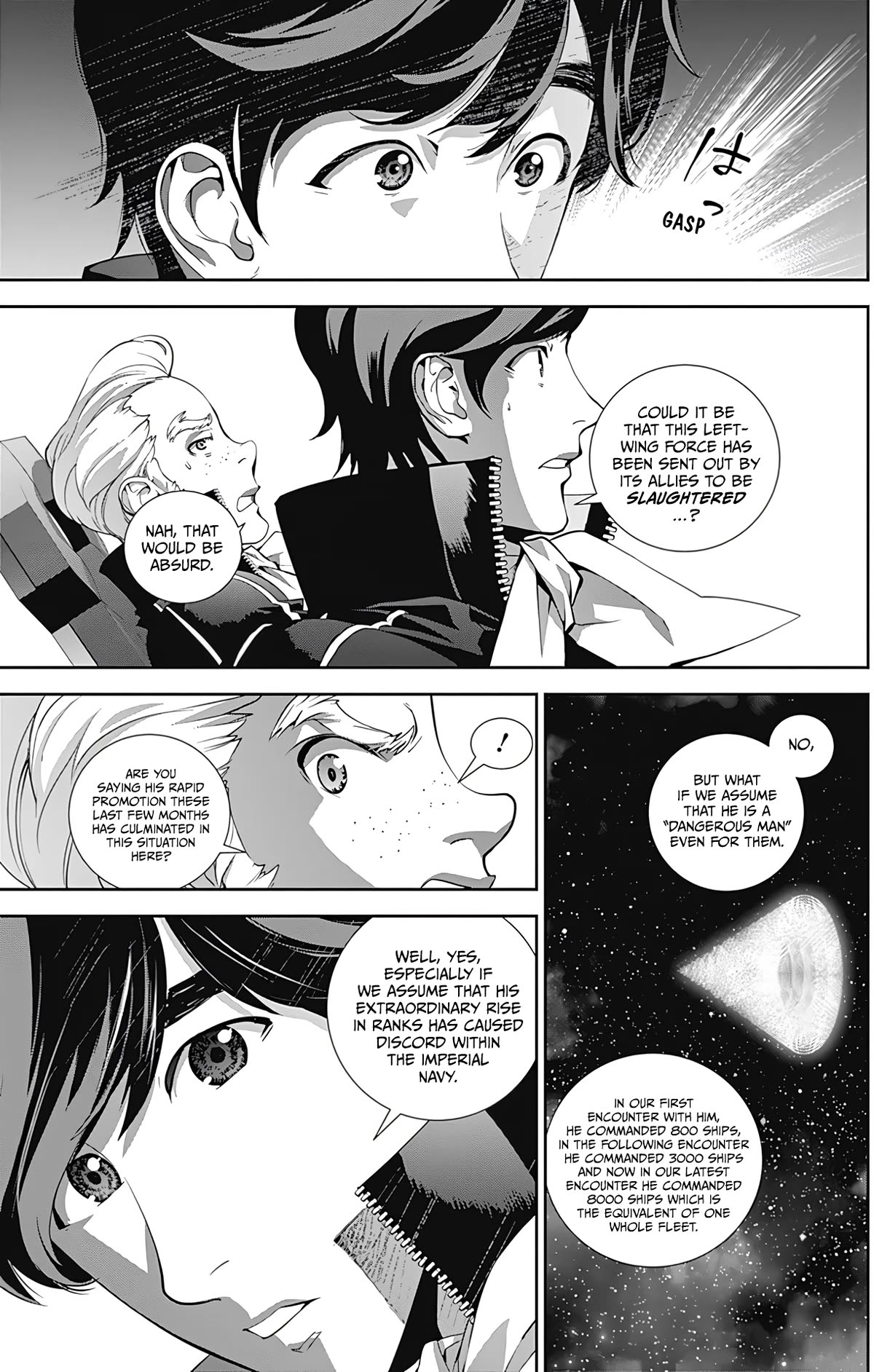 Ginga Eiyuu Densetsu (FUJISAKI Ryu) Chapter 49 page 8 - Chapter 49: Commodore Yang Wen-Li - The Fourth Battle of the Tiamat System: The Birth of a Hero (Part II)
