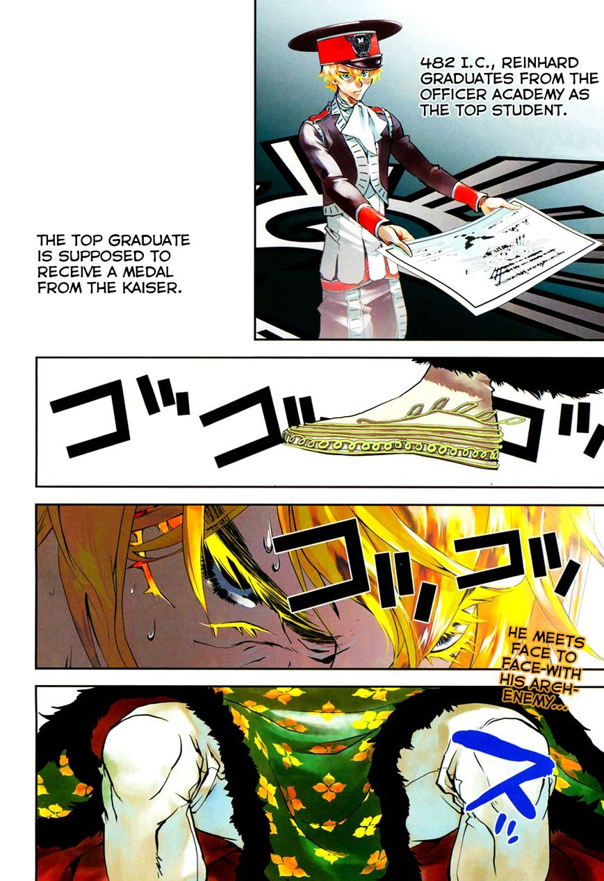 Ginga Eiyuu Densetsu (FUJISAKI Ryu) Chapter 5 page 2 - Chapter 5 : Reinhard von MÃ¼sel Graduates From the Officer Academy: Entering the...