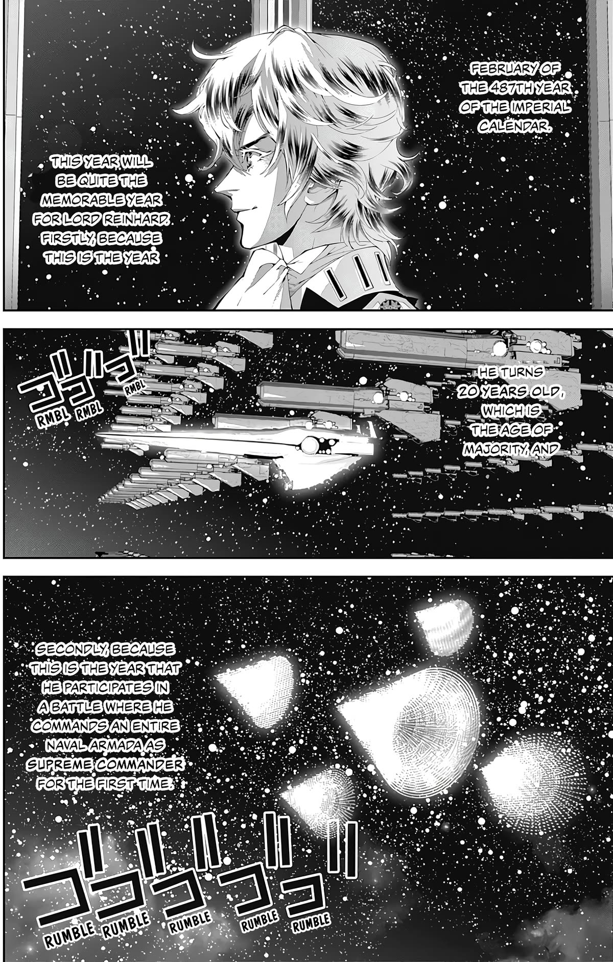 Ginga Eiyuu Densetsu (FUJISAKI Ryu) Chapter 51 page 6 - Chapter 51: High Admiral Reinhard von Lohengramm - The Battle of Astarte: In the Middle of the Eternal Night