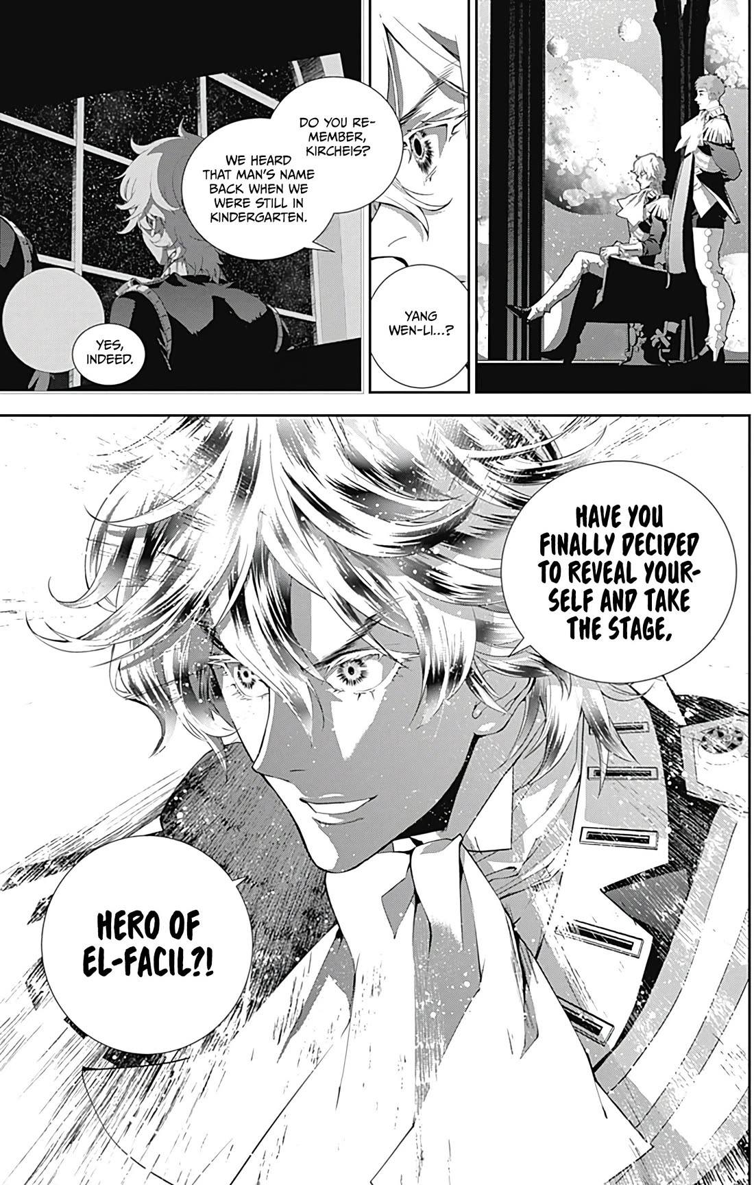 Ginga Eiyuu Densetsu (FUJISAKI Ryu) Chapter 55 page 22 - Chapter 55: High Admiral Reinhard von Lohengramm - The Battle of Astarte: An Old Enemy Takes the Podium.