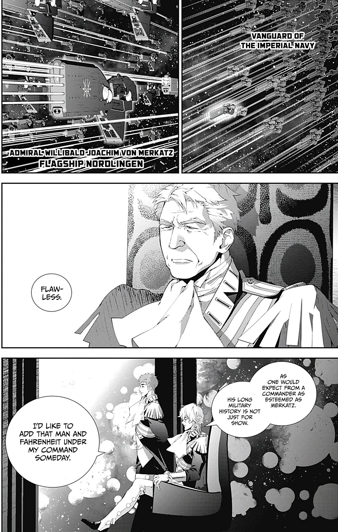 Ginga Eiyuu Densetsu (FUJISAKI Ryu) Chapter 55 page 7 - Chapter 55: High Admiral Reinhard von Lohengramm - The Battle of Astarte: An Old Enemy Takes the Podium.