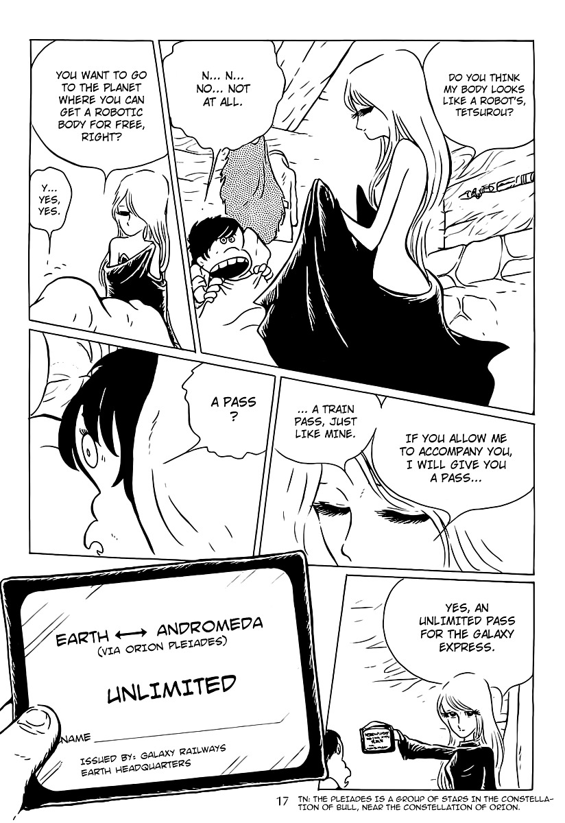 Ginga Tetsudou 999 Chapter 1.2 page 17 - Chapter 1 v2 : The Ballad of Departure