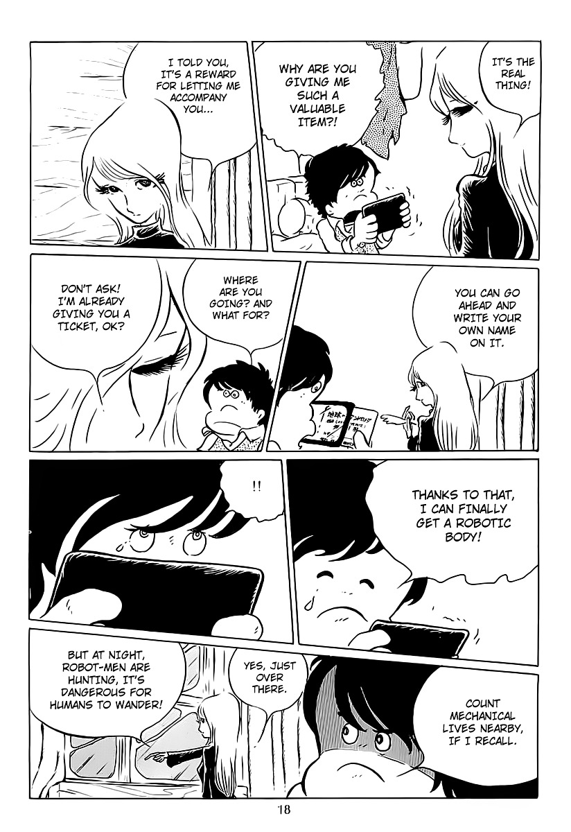 Ginga Tetsudou 999 Chapter 1.2 page 18 - Chapter 1 v2 : The Ballad of Departure