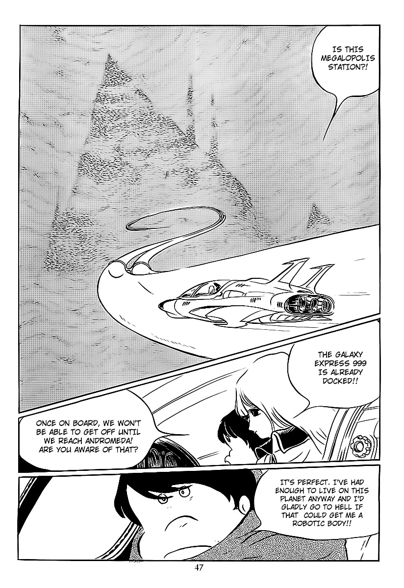 Ginga Tetsudou 999 Chapter 1.2 page 47 - Chapter 1 v2 : The Ballad of Departure
