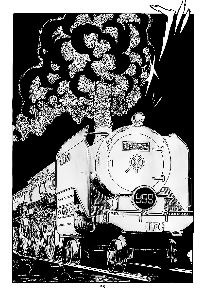 Ginga Tetsudou 999 Chapter 1.2 page 58 - Chapter 1 v2 : The Ballad of Departure