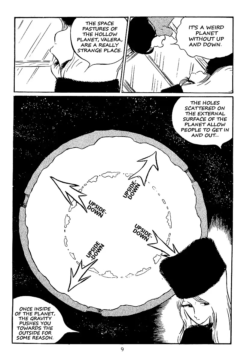 Ginga Tetsudou 999 Chapter 13 page 10 - Chapter 13: Giant Cows in Space Pastures