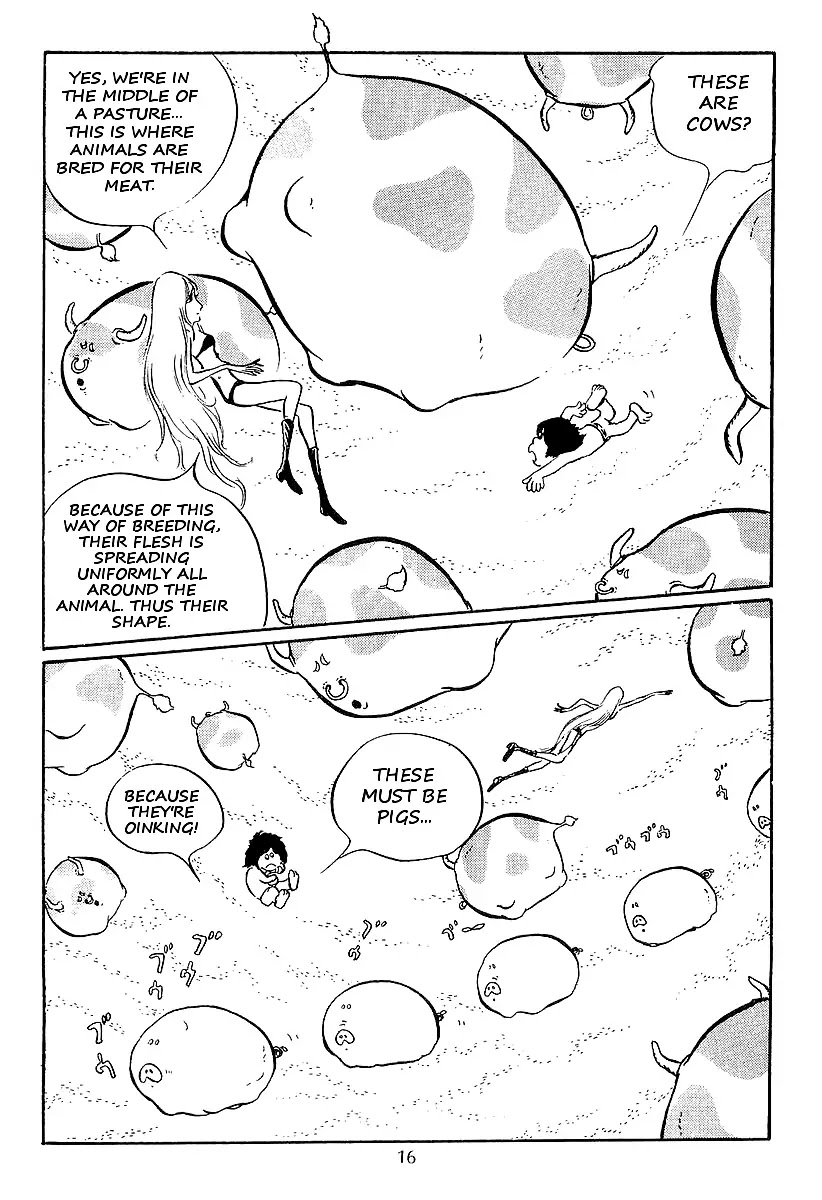Ginga Tetsudou 999 Chapter 13 page 16 - Chapter 13: Giant Cows in Space Pastures