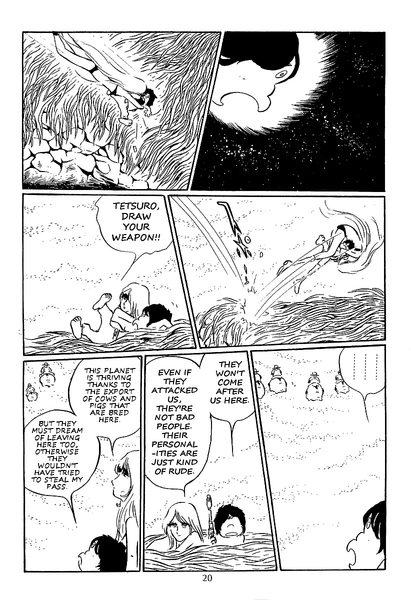 Ginga Tetsudou 999 Chapter 13 page 20 - Chapter 13: Giant Cows in Space Pastures