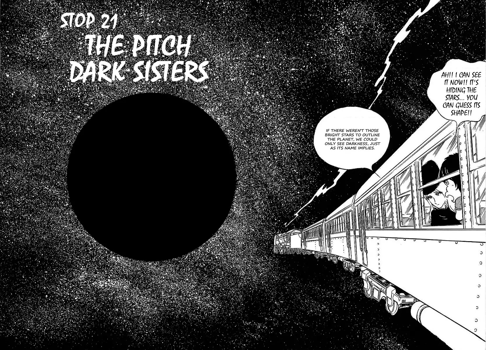 Ginga Tetsudou 999 Chapter 21 page 3 - Chapter 21: The Pitch Dark Sisters