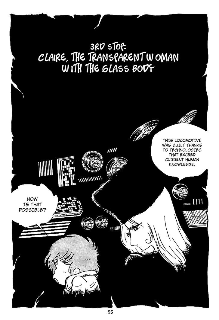 Ginga Tetsudou 999 Chapter 3 page 3 - Chapter 3 : Claire, the Transparent Woman with the Glass Body