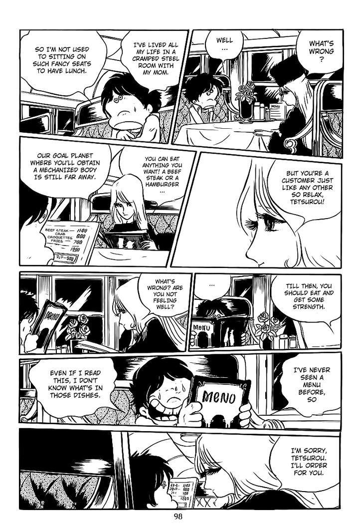 Ginga Tetsudou 999 Chapter 3 page 6 - Chapter 3 : Claire, the Transparent Woman with the Glass Body