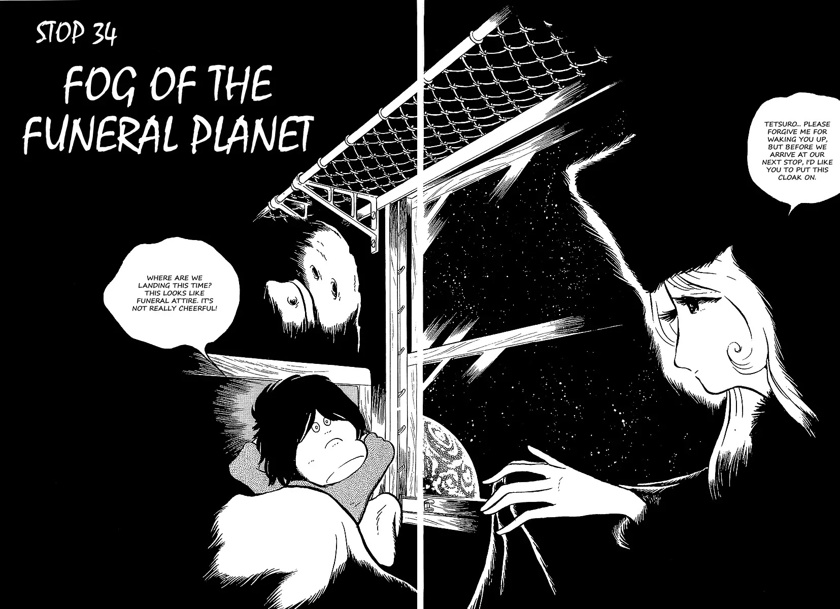 Ginga Tetsudou 999 Chapter 34 page 2 - Chapter 34: Fog of the Funeral Planet