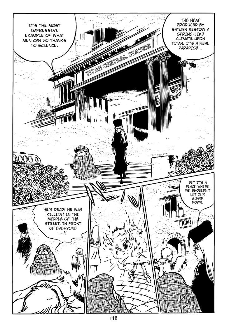 Ginga Tetsudou 999 Chapter 4 page 6 - Chapter 4 : The Sleeping Soldier of Titan