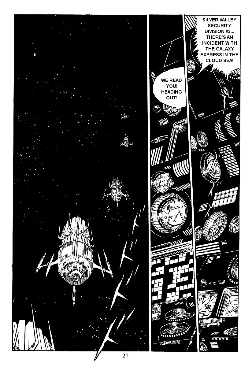 Ginga Tetsudou 999 Chapter 40 page 21 - Chapter 40: The Haunted World of Filaments