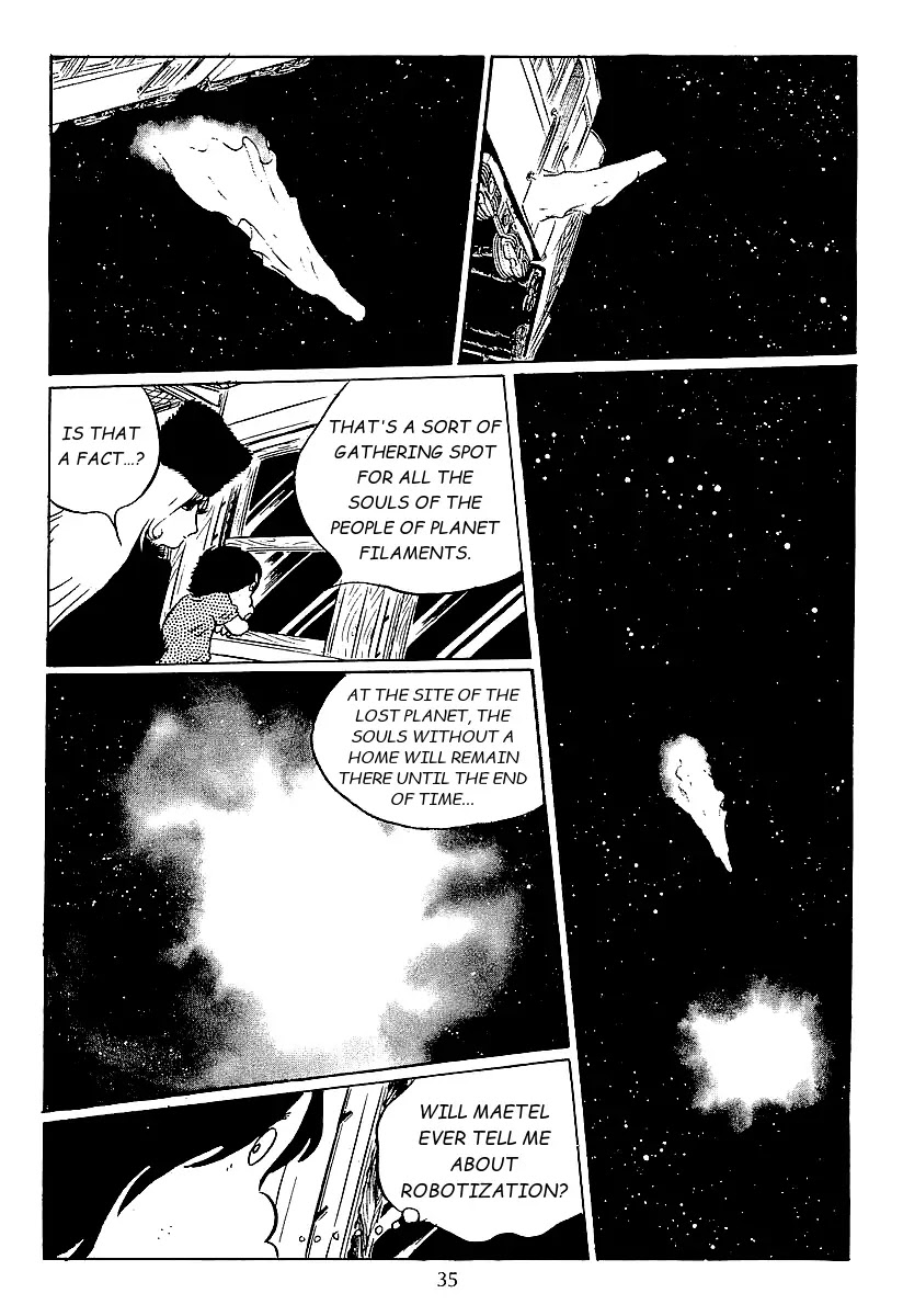 Ginga Tetsudou 999 Chapter 40 page 34 - Chapter 40: The Haunted World of Filaments