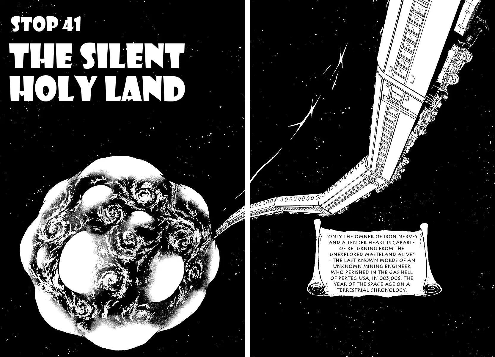 Ginga Tetsudou 999 Chapter 41 page 2 - Chapter 41: The Silent Holy Land