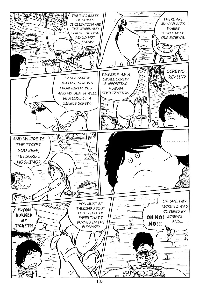 Ginga Tetsudou 999 Chapter 43 page 18 - Chapter 43: Uratores's Mountain of Screws