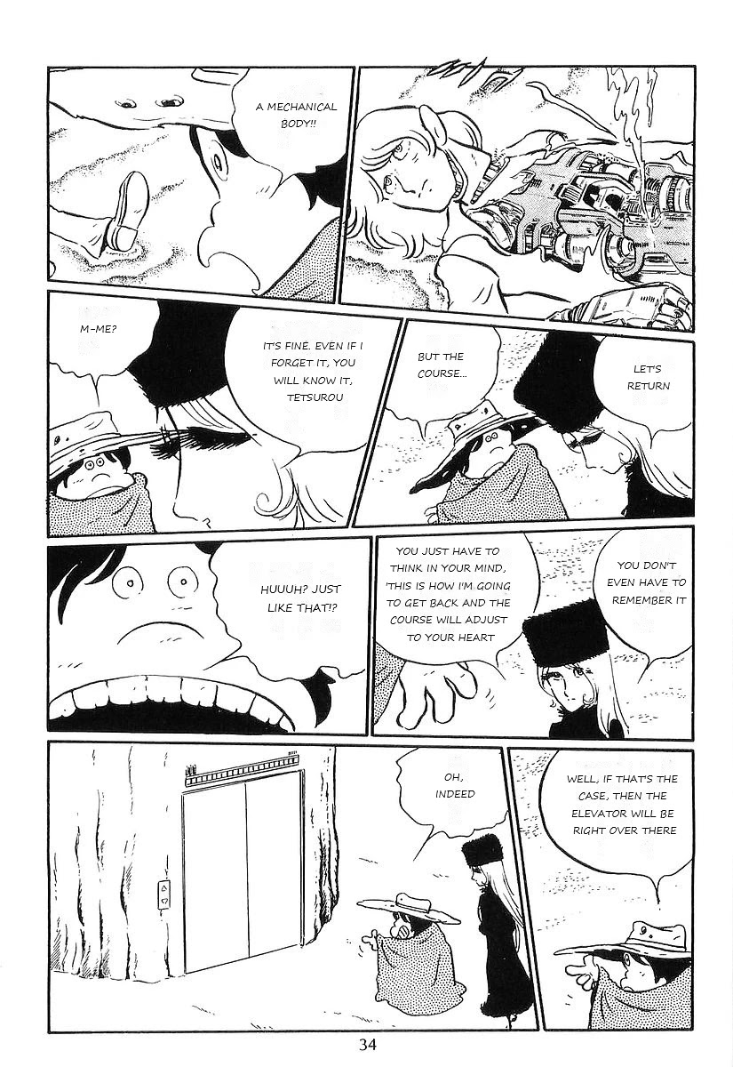 Ginga Tetsudou 999 Chapter 72 page 37 - Chapter 72: The Four-Dimensional Elevator