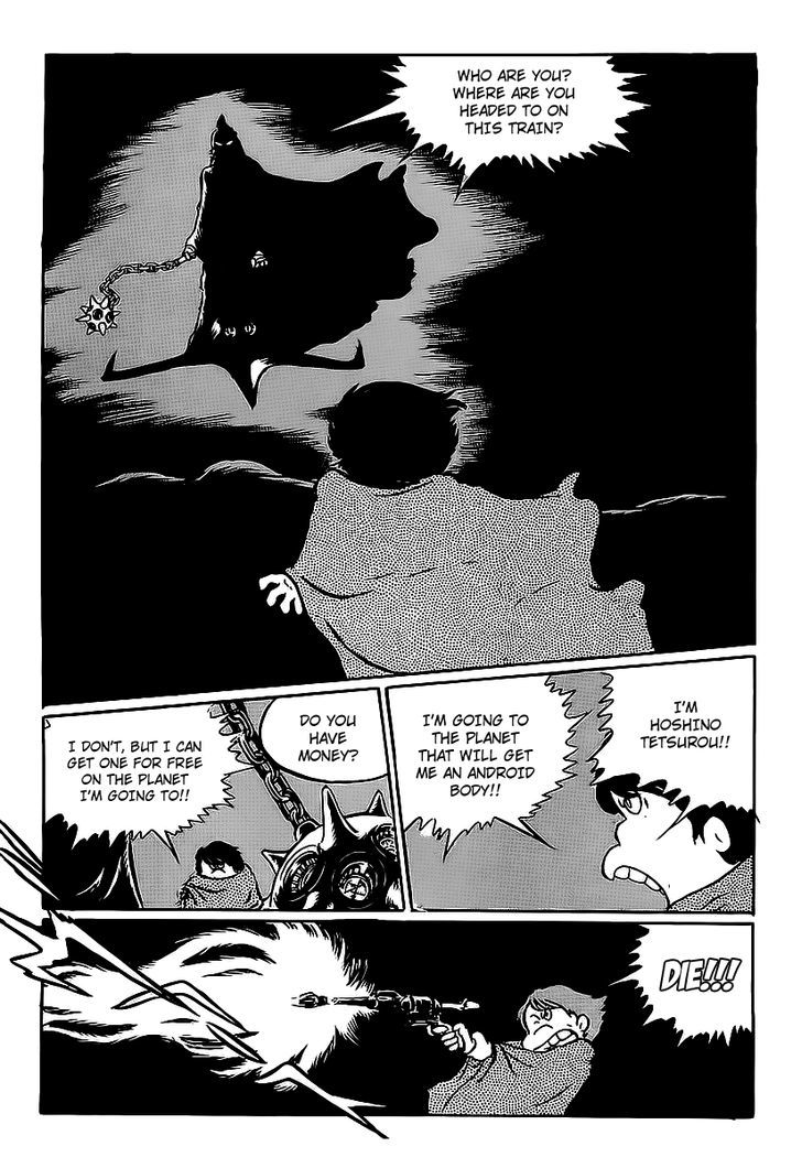 Ginga Tetsudou 999 Chapter 8 page 10 - Chapter 8 : The Planet of Darkness, Mephisto's Dark Knight