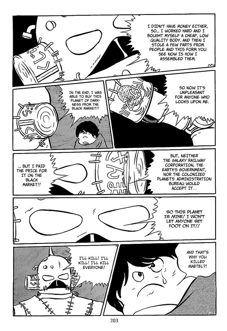 Ginga Tetsudou 999 Chapter 8 page 12 - Chapter 8 : The Planet of Darkness, Mephisto's Dark Knight