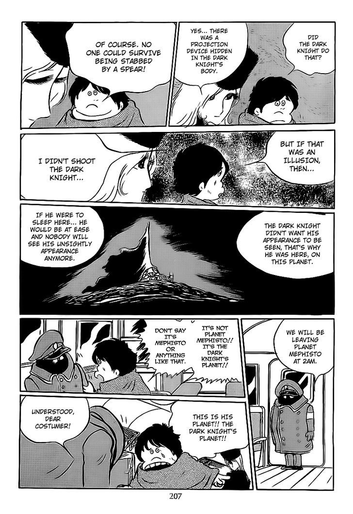 Ginga Tetsudou 999 Chapter 8 page 16 - Chapter 8 : The Planet of Darkness, Mephisto's Dark Knight