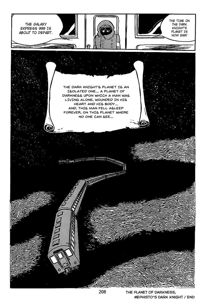 Ginga Tetsudou 999 Chapter 8 page 17 - Chapter 8 : The Planet of Darkness, Mephisto's Dark Knight