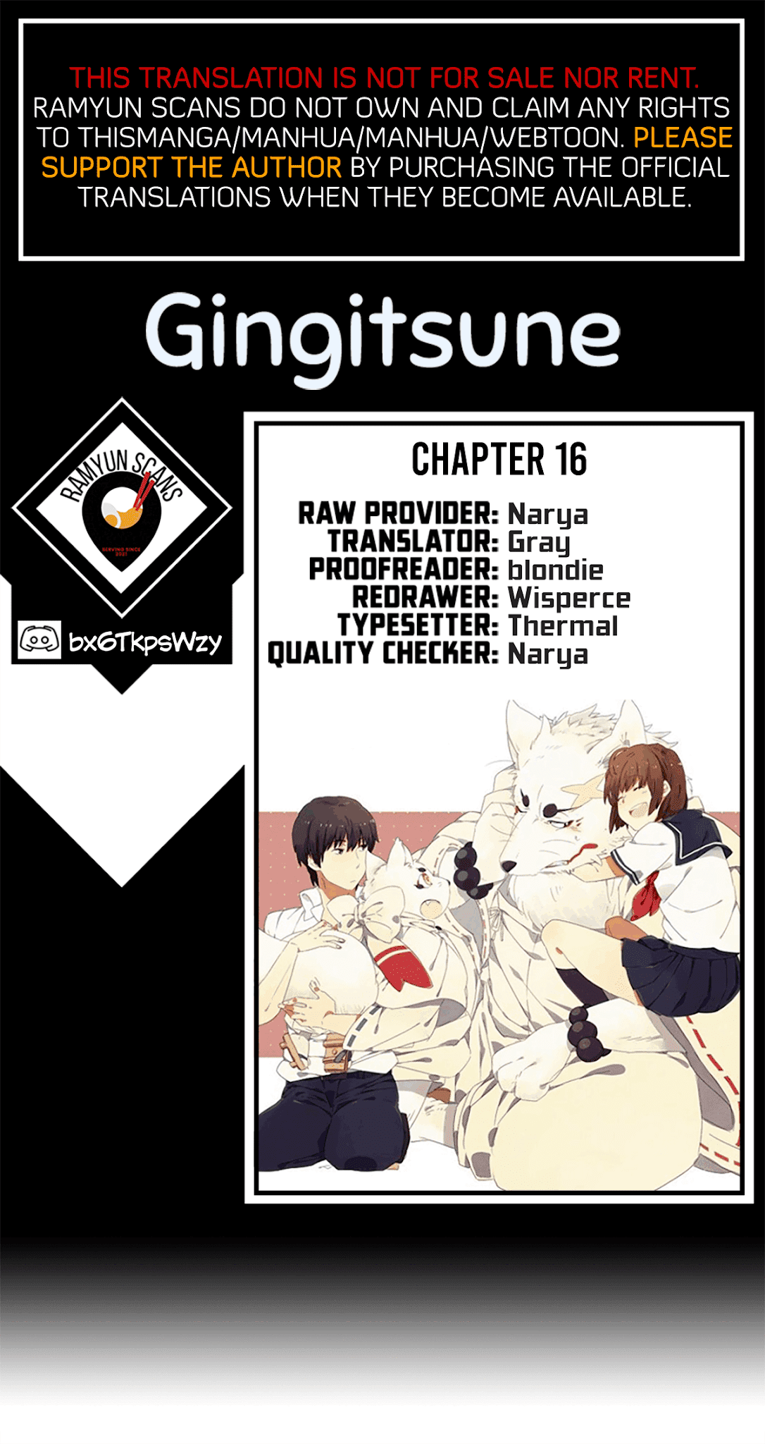 Gingitsune Chapter 16 page 1 - Chapter 16