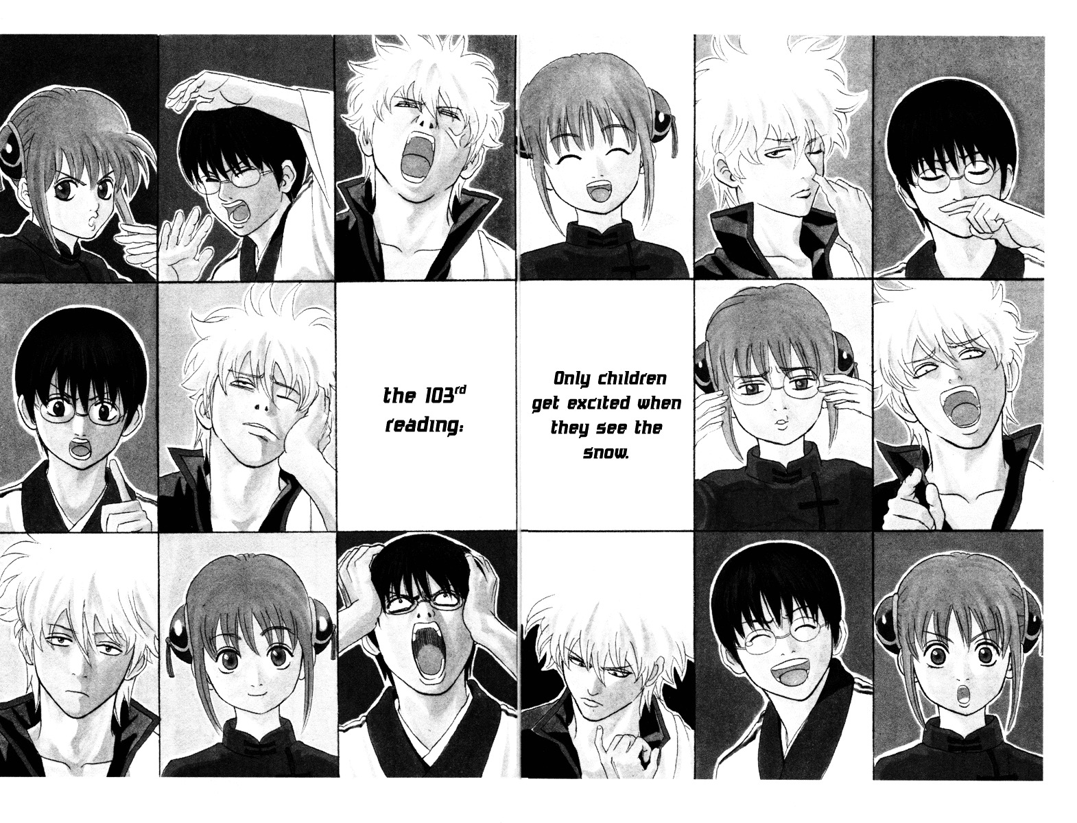 Gintama Chapter 103 page 2 - Chapter 103 : Lesson 103: Only Children Get Excited When They See The Snow.