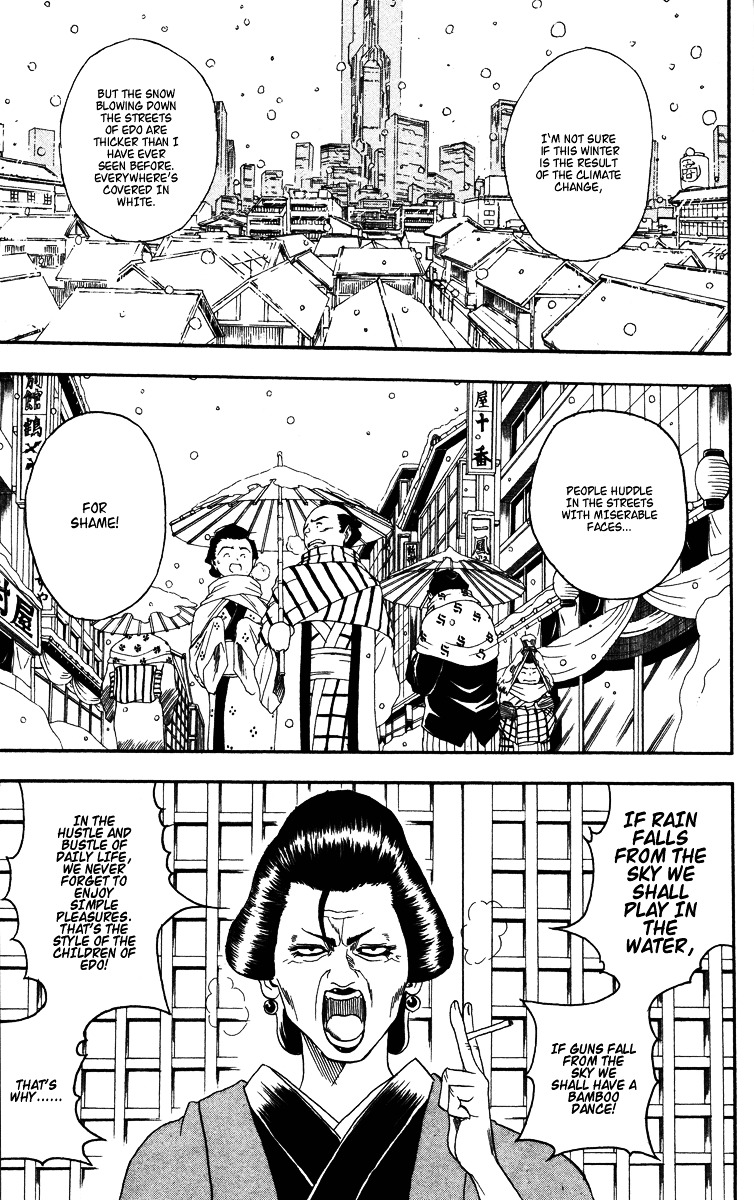 Gintama Chapter 103 page 3 - Chapter 103 : Lesson 103: Only Children Get Excited When They See The Snow.