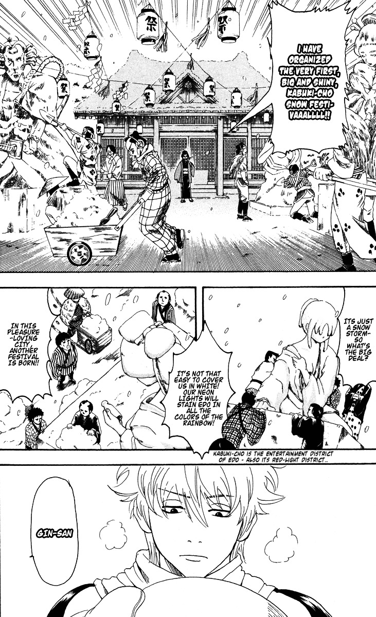 Gintama Chapter 103 page 4 - Chapter 103 : Lesson 103: Only Children Get Excited When They See The Snow.