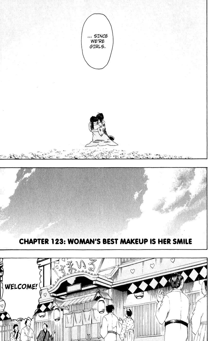 Gintama Chapter 123 page 6 - Chapter 123 : Woman's Best Makeup Is Her Smile