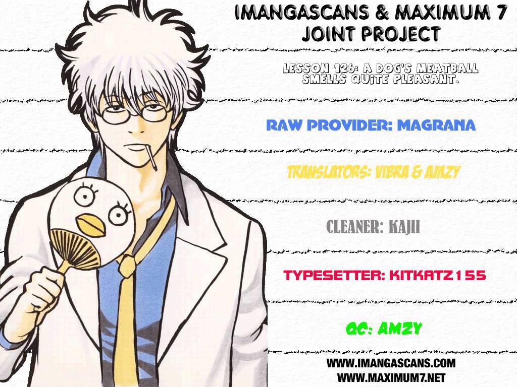 Gintama Chapter 126 page 1 - Chapter 126 : A Dog's Meatball Smells Quite Pleasant