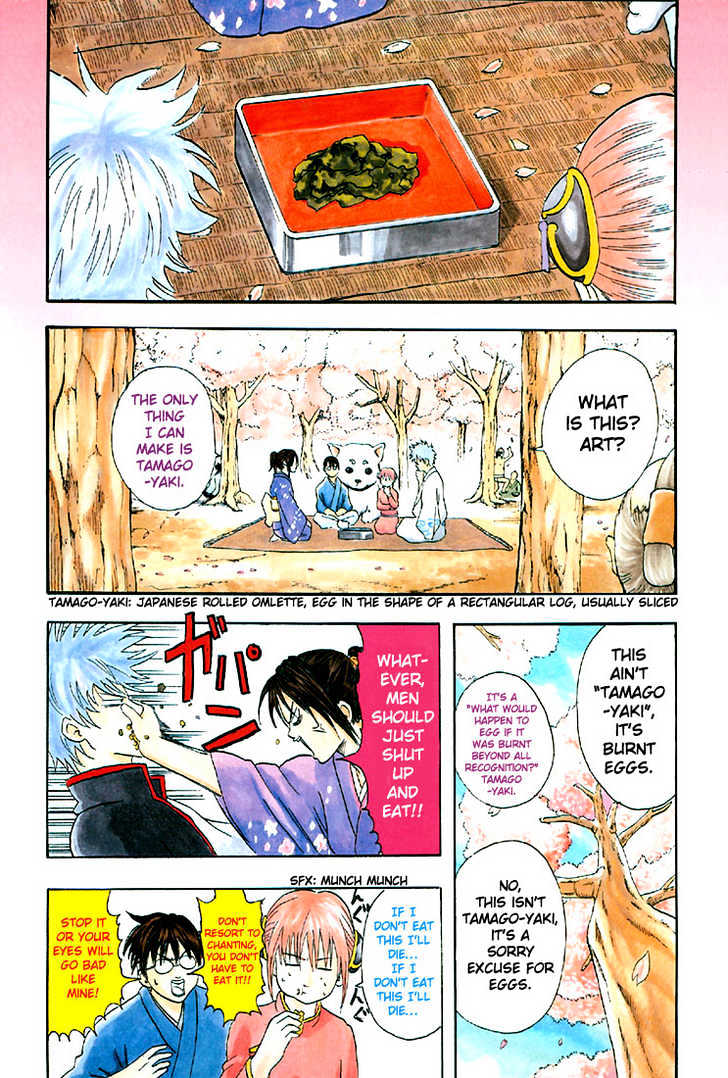 Gintama Chapter 17 page 3 - Chapter 17 : Even if you're not drunk, act like you are and pull off your supervisor's toupee.