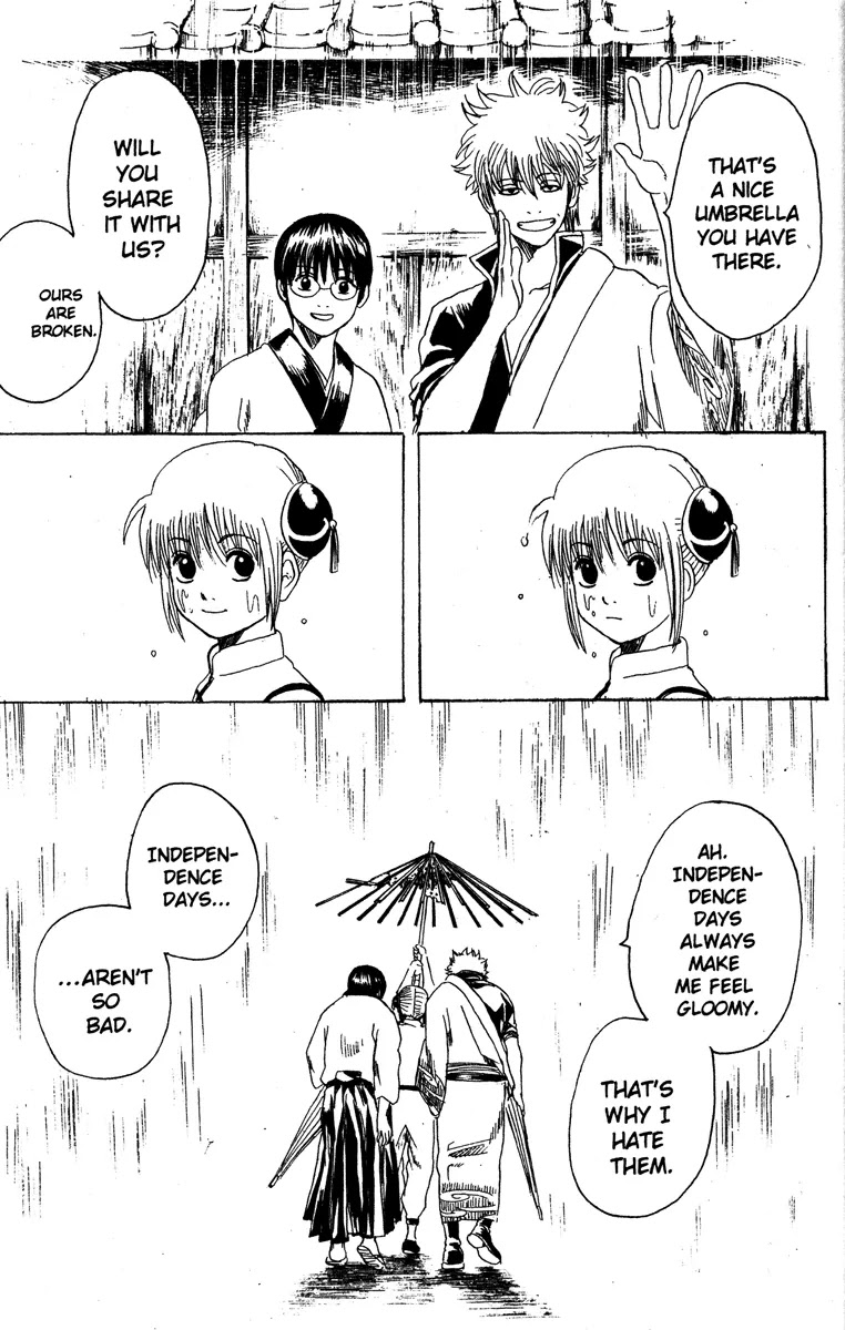 Gintama Chapter 172 page 19 - Chapter 172 : I Hate myself When I Forget the Vinyl Umbrella Even When There's One Hundred Percent Chance of Rain