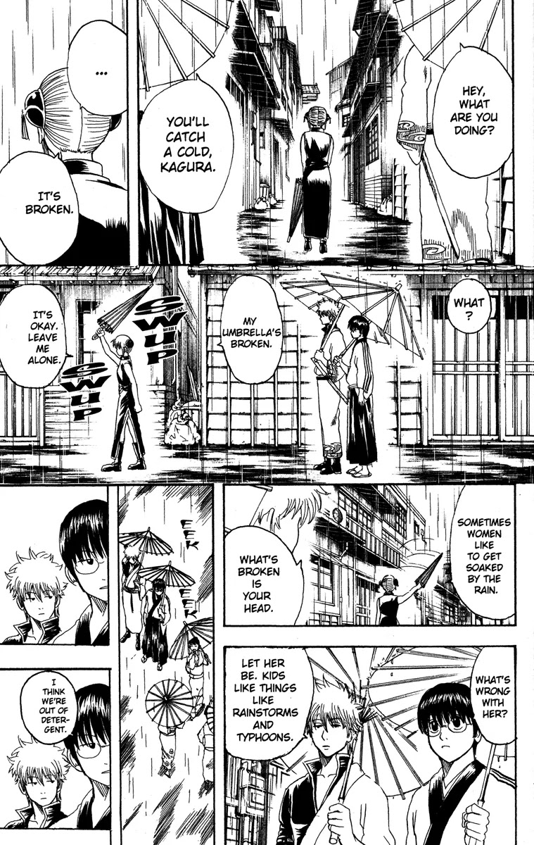 Gintama Chapter 172 page 7 - Chapter 172 : I Hate myself When I Forget the Vinyl Umbrella Even When There's One Hundred Percent Chance of Rain