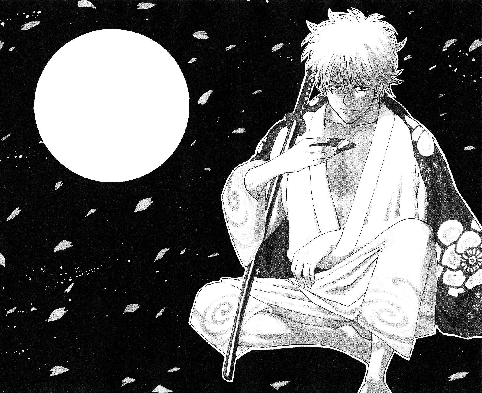 Gintama Chapter 181 page 1 - Chapter 181 : Men can Gaze upon the Moon Alone If They're Drinking Sake