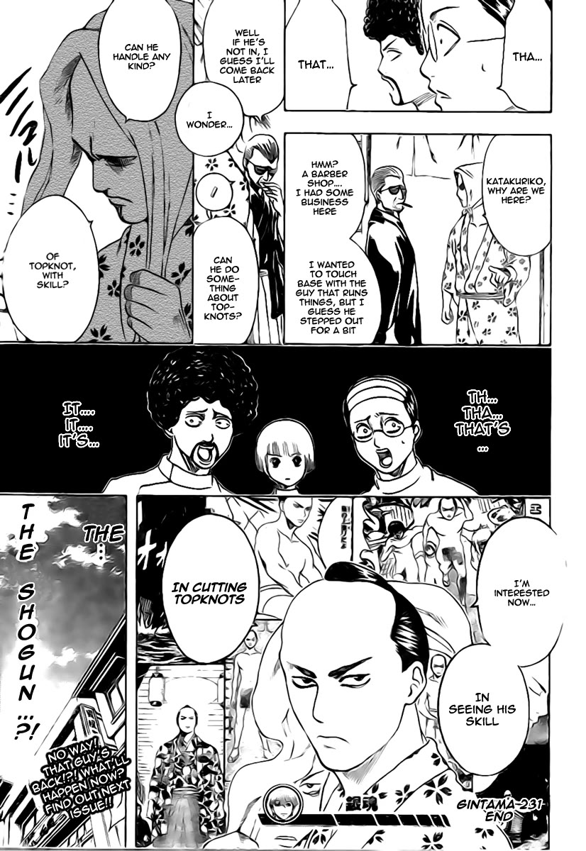 Gintama Chapter 231 page 19 - Chapter 231: Gossip Born In The Barbership Is Among The World's Most Pointless