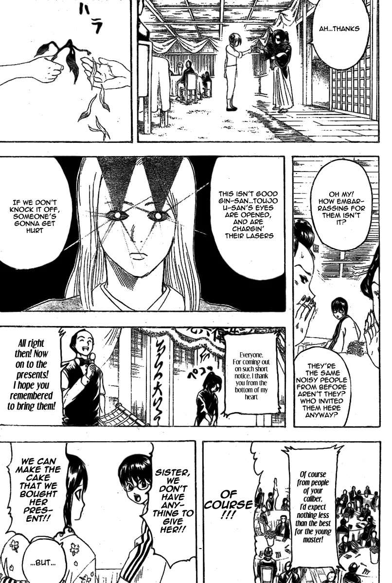 Gintama Chapter 236 page 13 - Chapter 236 : Usually birthday gatherings turn into unwanted reunions