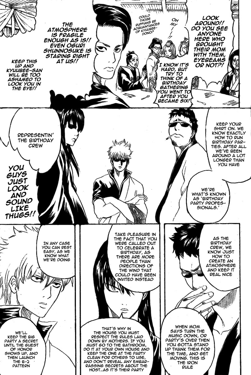 Gintama Chapter 236 page 7 - Chapter 236 : Usually birthday gatherings turn into unwanted reunions