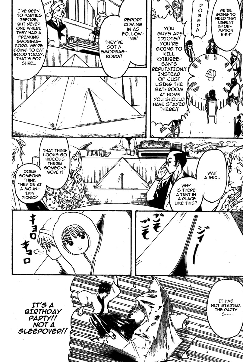 Gintama Chapter 236 page 8 - Chapter 236 : Usually birthday gatherings turn into unwanted reunions