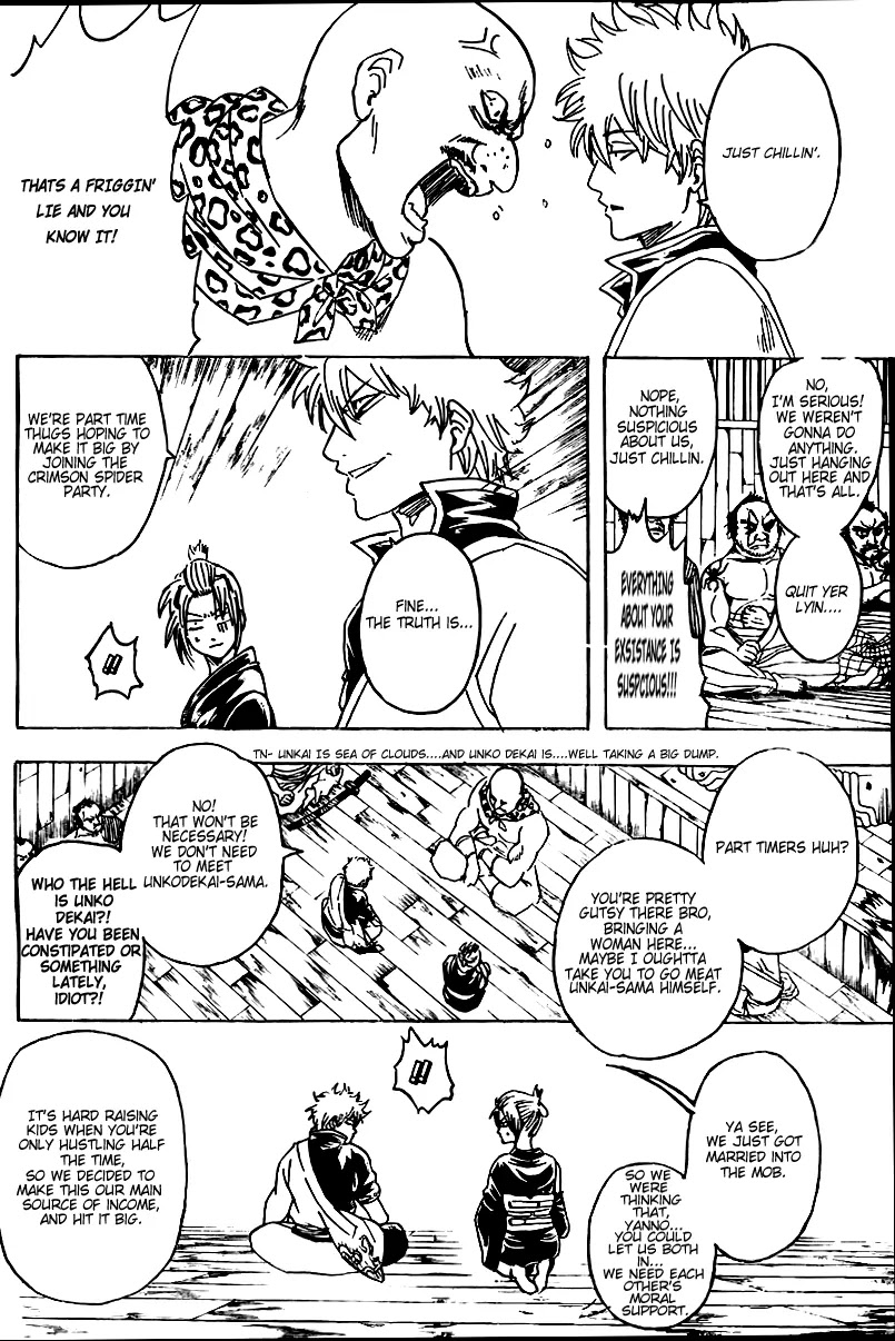 Gintama Chapter 254 page 14 - Chapter 254 : It's Bad Luck To See A Spider At Night