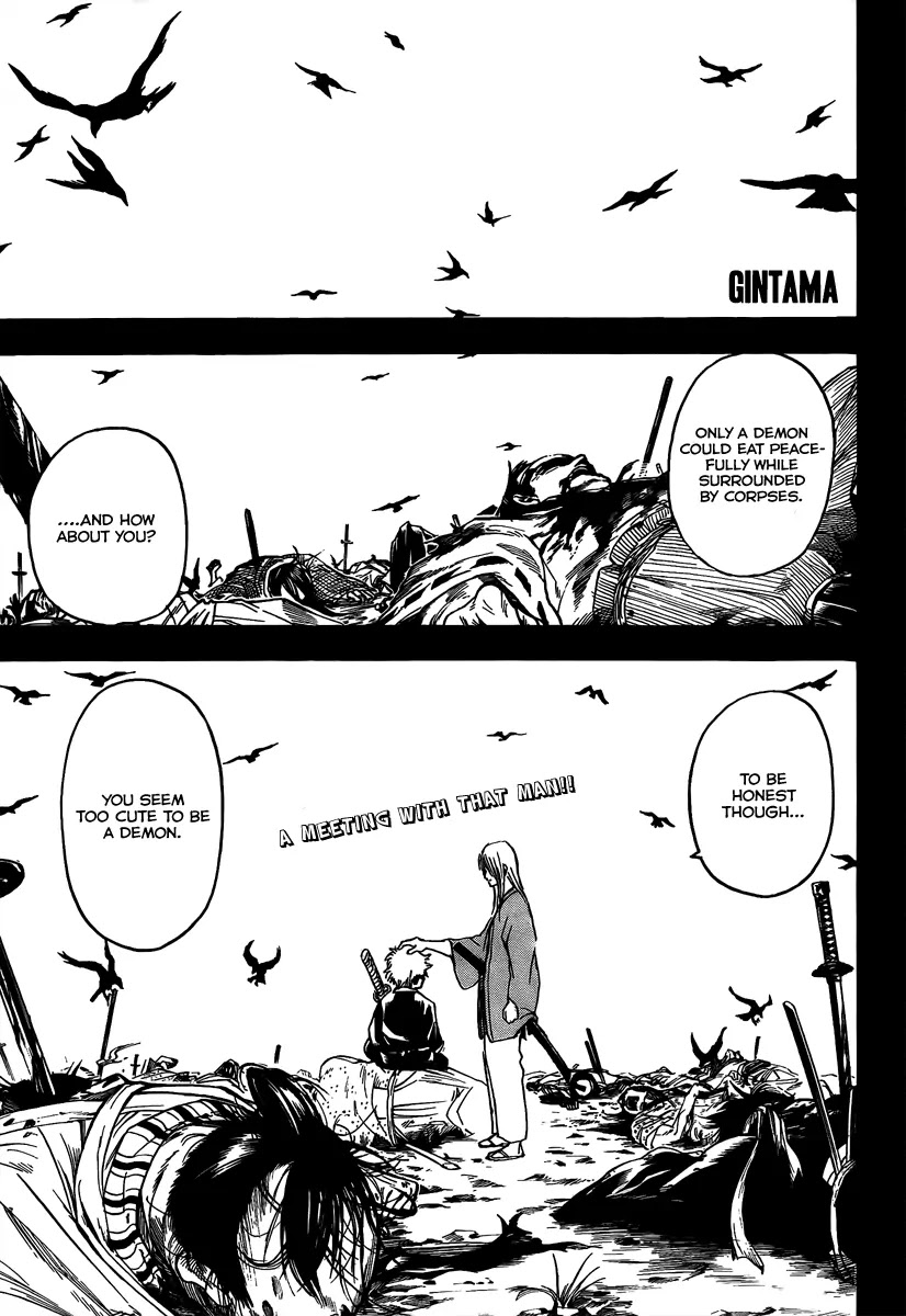 Gintama Chapter 260 page 1 - Chapter 260 : Important things are usually the heaviest