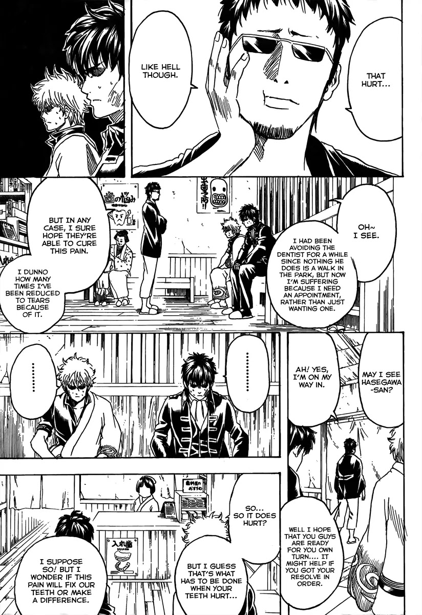 Gintama Chapter 263 page 11 - Chapter 263 : Going to the dentist only gets harder with age
