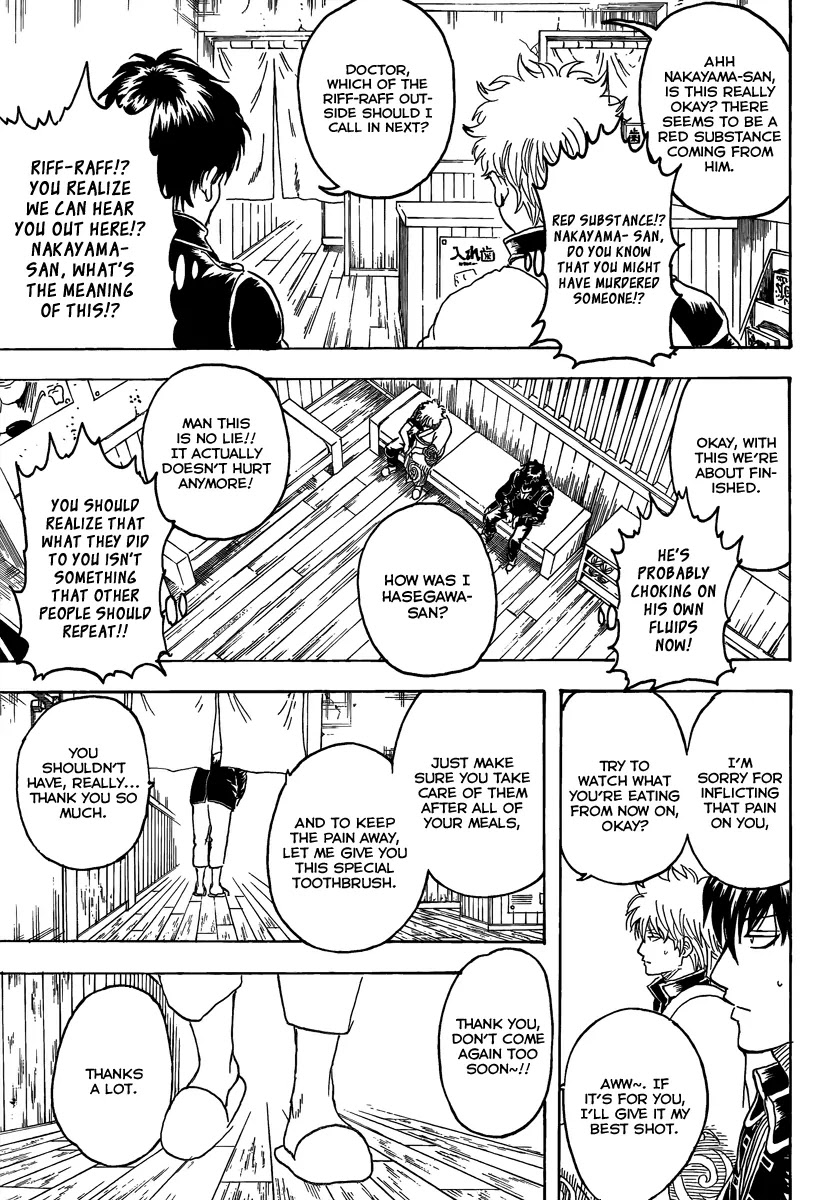 Gintama Chapter 263 page 13 - Chapter 263 : Going to the dentist only gets harder with age